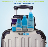 (8 Pack) LeakLocks® Toiletry Skins - Vibrant Blue